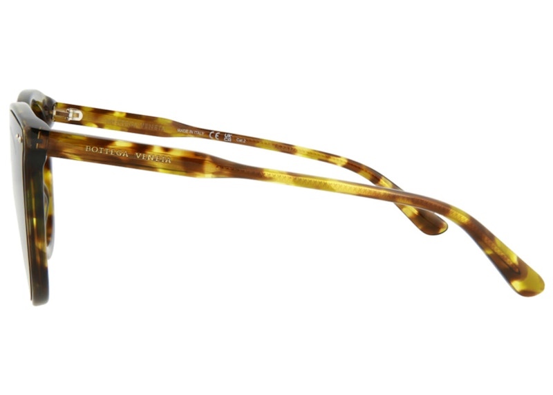 Bottega Veneta Round/Oval-Frame Acetate Sunglasses Havana/Brown (BV0165S-30002460-004-20355)
