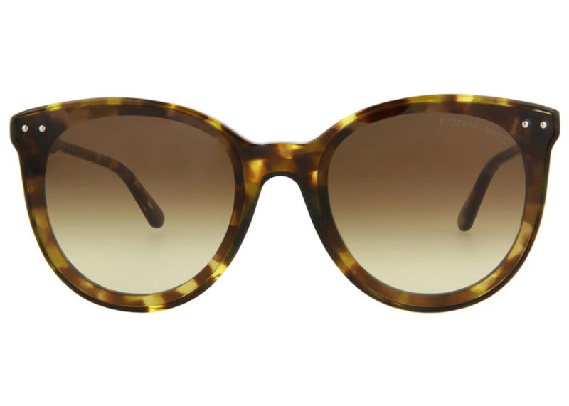 Bottega Veneta Round/Oval-Frame Acetate Sunglasses Havana/Brown (BV0165S-30002460-004-20355)