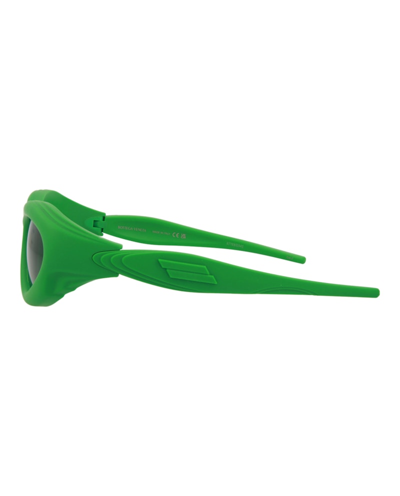 Bottega Veneta Round Oval Sunglasses Green/Green/Green (BV1162S-30013384-002)
