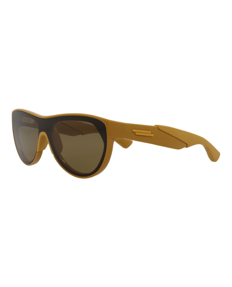 Bottega Veneta Round Oval Sunglasses Yellow/Yellow/Brown (BV1234S-30014284-003)
