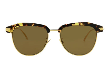 Bottega Veneta Round Sunglasses Havana Gold/Brown (BV1112SA-30011051-002)