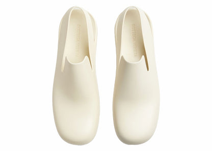Bottega Veneta Rubber Slingback Puddle Shoe White