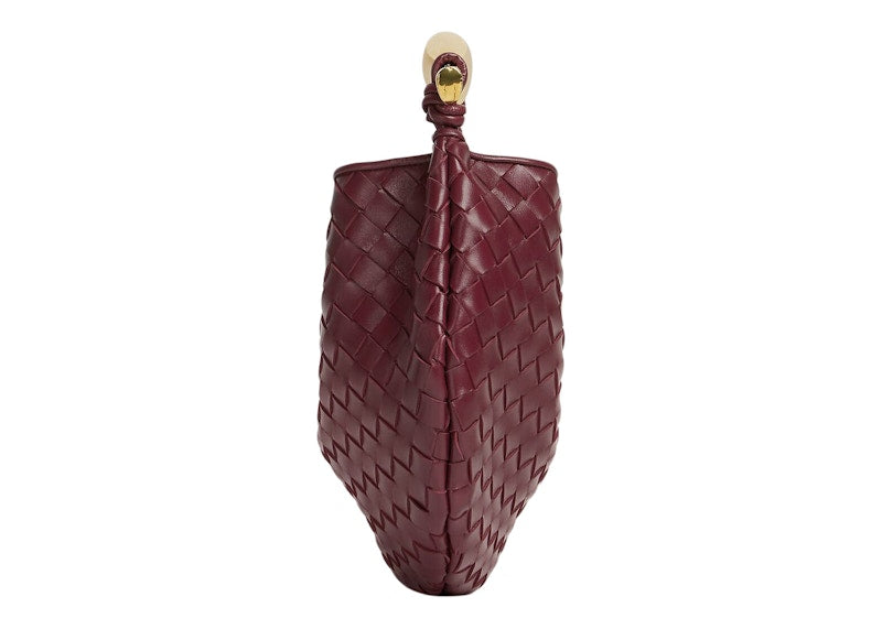 Bottega Veneta Sardine Intrecciato Top Handle Small Barolo