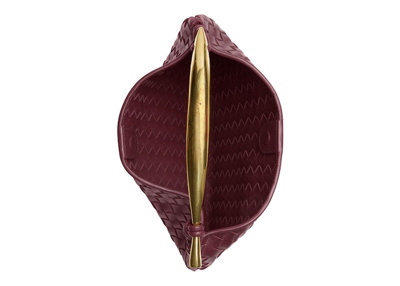 Bottega Veneta Sardine Intrecciato Top Handle Small Barolo