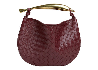 Bottega Veneta Sardine Intrecciato Top Handle Small Barolo