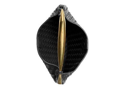 Bottega Veneta Sardine Intrecciato Top Handle Small Black