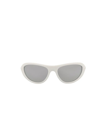 Bottega Veneta Shield Wrap Sunglasses White/White/Silver (BV1247S-30014486-005)