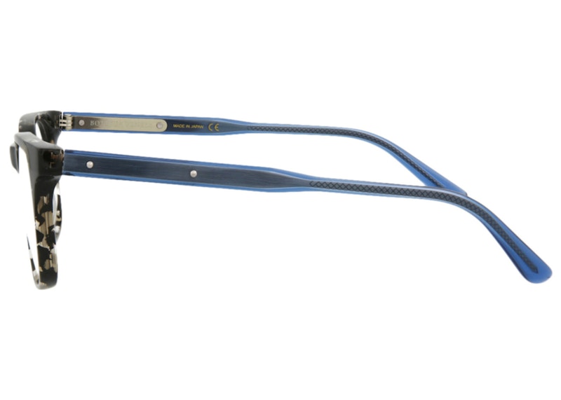 Bottega Veneta Square- Acetate Optical Frames Havana/Blue/Transparent (BV0026O-30000272-002)