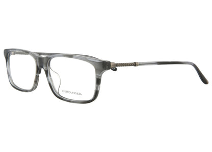 Bottega Veneta Square- Acetate Optical Frames Havana/Silver/Transparent (BV0135OA-30001678-003)