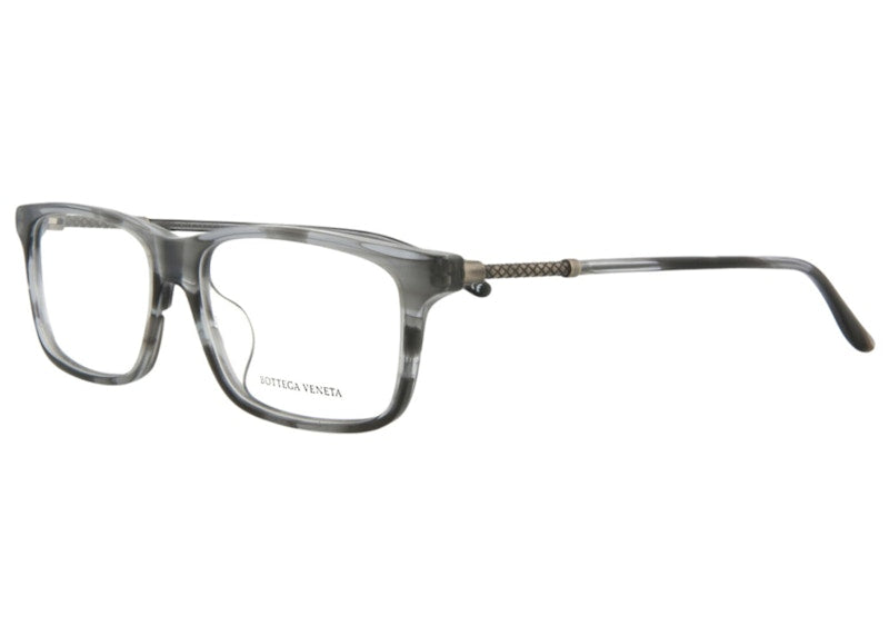 Bottega Veneta Square- Acetate Optical Frames Havana/Silver/Transparent (BV0135OA-30001678-003)