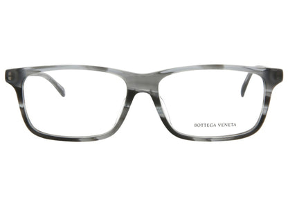 Bottega Veneta Square- Acetate Optical Frames Havana/Silver/Transparent (BV0135OA-30001678-003)