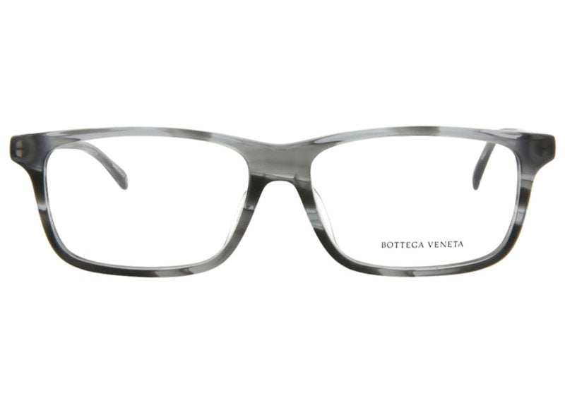 Bottega Veneta Square- Acetate Optical Frames Havana/Silver/Transparent (BV0135OA-30001678-003)