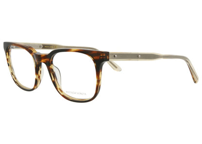 Bottega Veneta Square- Acetate Optical Frames Havana/Yellow/Transparent (BV0026O-30000272-004)