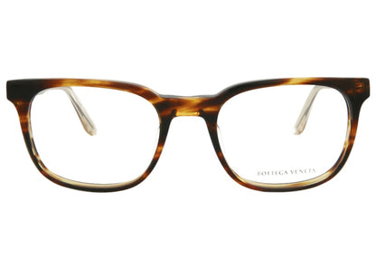 Bottega Veneta Square- Acetate Optical Frames Havana/Yellow/Transparent (BV0026O-30000272-004)