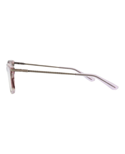 Bottega Veneta Square-Frame Acetate Optical Frames Avana Violet Transparent (BV0185O-30002484-007)