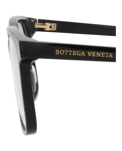 Bottega Veneta Square-Frame Acetate Optical Frames Black Black Transparent (BV1024O-30008301-001)