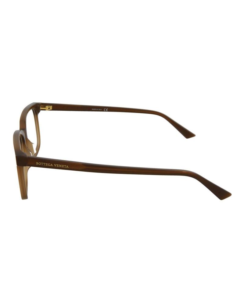 Bottega Veneta Square-Frame Acetate Optical Frames Brown Brown Transparent (BV1024O-30008301-003)