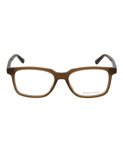 Bottega Veneta Square-Frame Acetate Optical Frames Brown Brown Transparent (BV1024O-30008301-003)