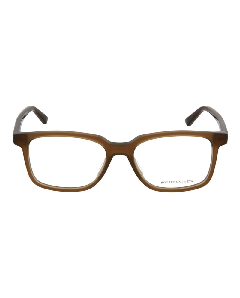 Bottega Veneta Square-Frame Acetate Optical Frames Brown Brown Transparent (BV1024O-30008301-003)