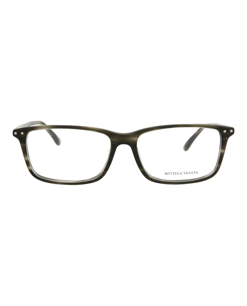 Bottega Veneta Square-Frame Acetate Optical Frames Grey Grey Transparent (BV0163OA-30002491-003)