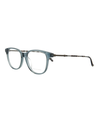 Bottega Veneta Square-Frame Acetate Optical Frames Grey Ruthenium Transparent (BV0136OA-30001680-005)