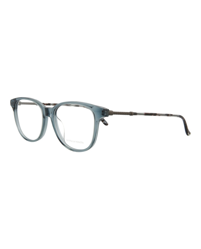 Bottega Veneta Square-Frame Acetate Optical Frames Grey Ruthenium Transparent (BV0136OA-30001680-005)