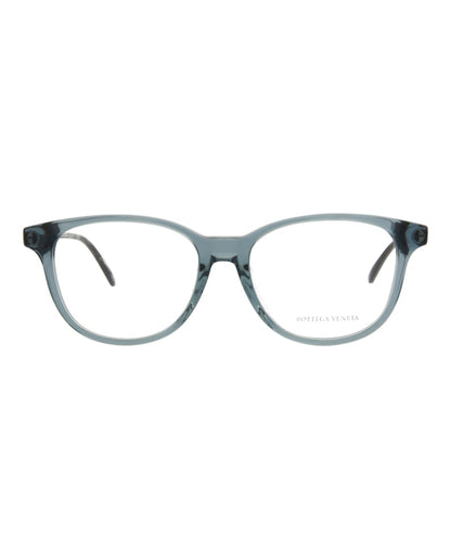 Bottega Veneta Square-Frame Acetate Optical Frames Grey Ruthenium Transparent (BV0136OA-30001680-005)