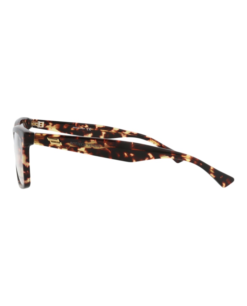 Bottega Veneta Square-Frame Acetate Optical Frames Havana Havana Transparent (BV1063O-30009034-002)