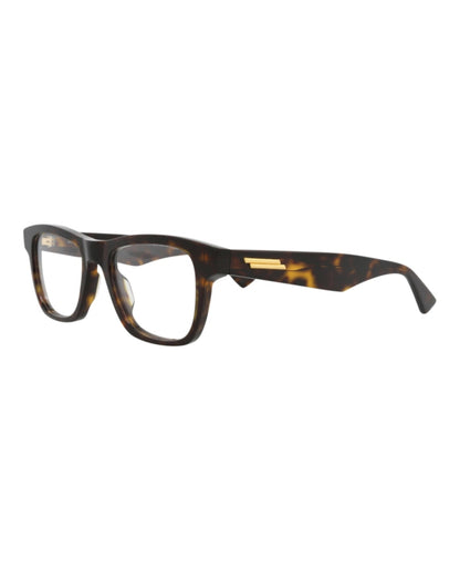 Bottega Veneta Square-Frame Acetate Optical Frames Havana Havana Transparent (BV1120O-30011521-002)