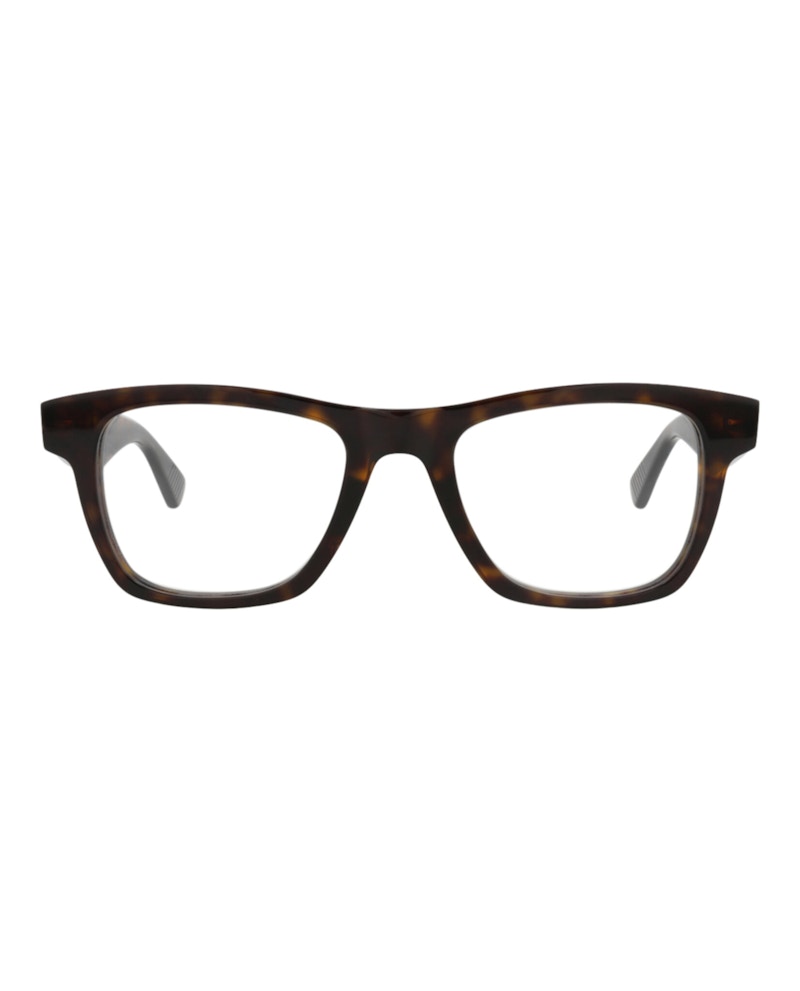 Bottega Veneta Square-Frame Acetate Optical Frames Havana Havana Transparent (BV1120O-30011521-002)