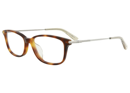 Bottega Veneta Square-Frame Acetate Optical Frames Havana/Ruthenium/Transparent (BV0257OA-30008298-003)