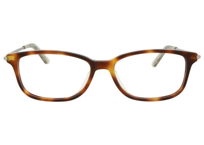 Bottega Veneta Square-Frame Acetate Optical Frames Havana/Ruthenium/Transparent (BV0257OA-30008298-003)