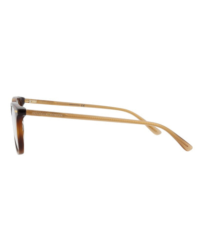 Bottega Veneta Square-Frame Acetate Optical Frames Havana Yellow Transparent (BV0230O-30006416-002)