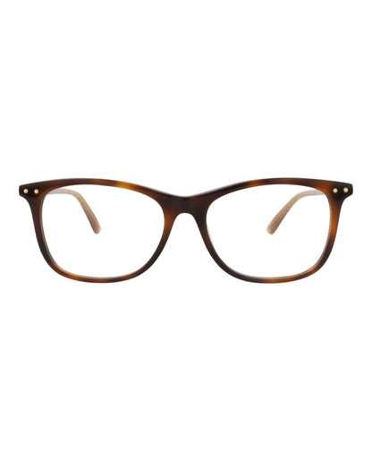 Bottega Veneta Square-Frame Acetate Optical Frames Havana Yellow Transparent (BV0230O-30006416-002)