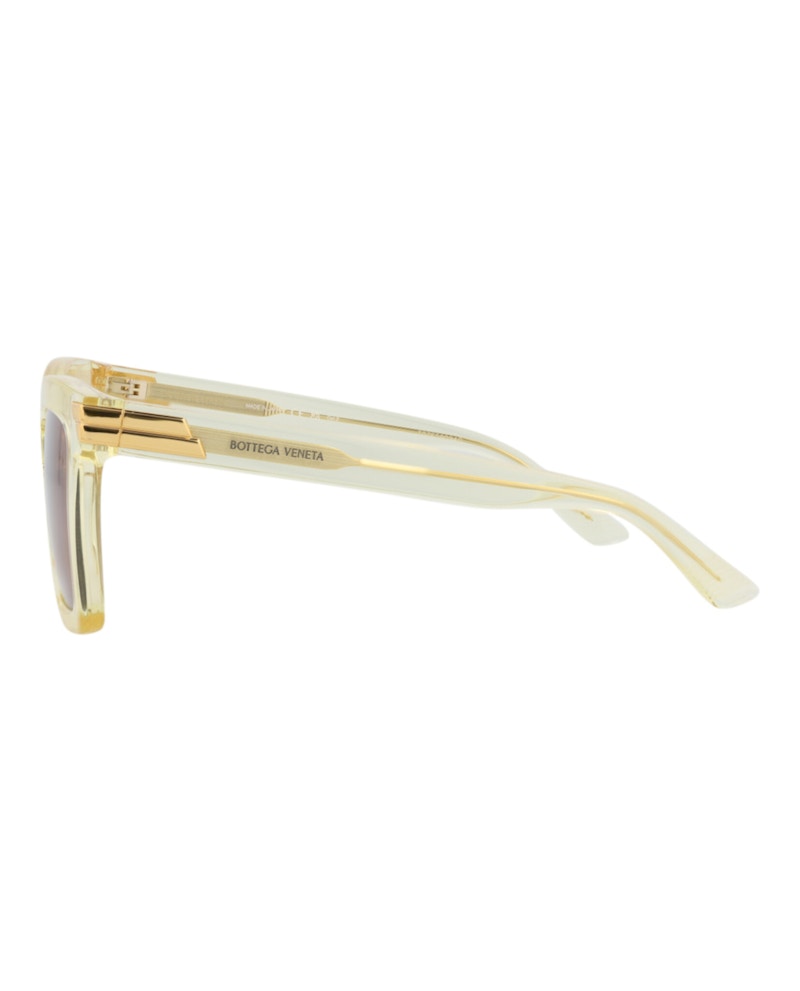 Bottega Veneta Square-Frame Acetate Sunglasses Beige Beige Brown (BV1005S-30008310-005)