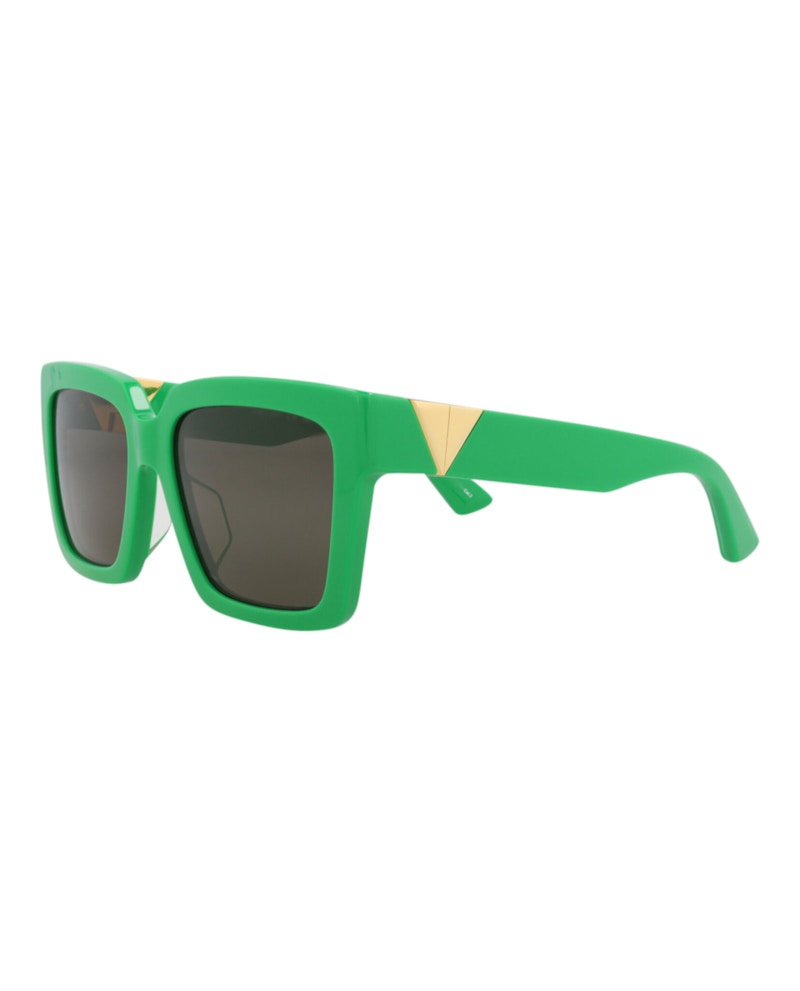 Bottega Veneta Square-Frame Acetate Sunglasses Green Green Green (BV1198SA-30013770-003)