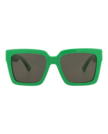 Bottega Veneta Square-Frame Acetate Sunglasses Green Green Green (BV1198SA-30013770-003)