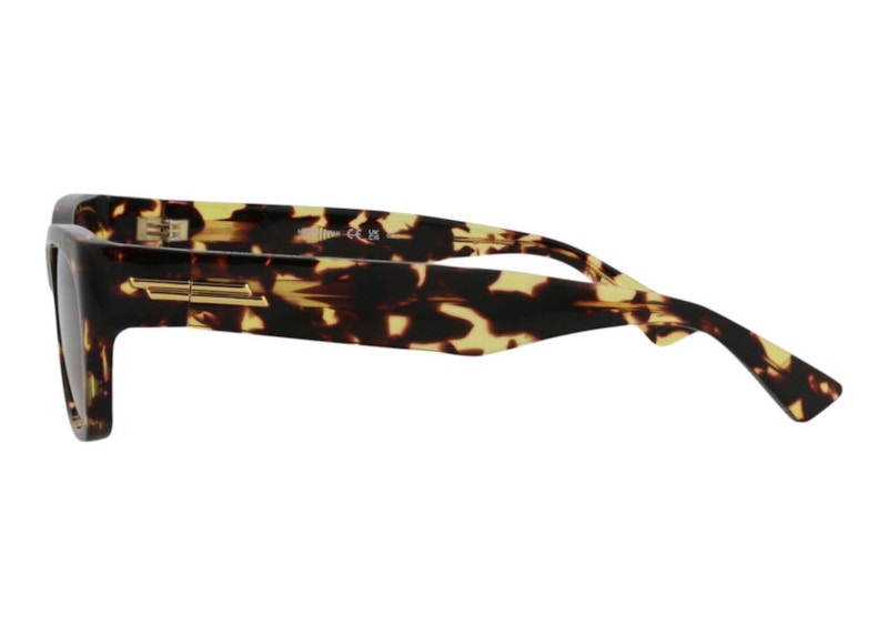 Bottega Veneta Square-Frame Acetate Sunglasses Havana/Brown (BV1143S-30013129-002-20355)