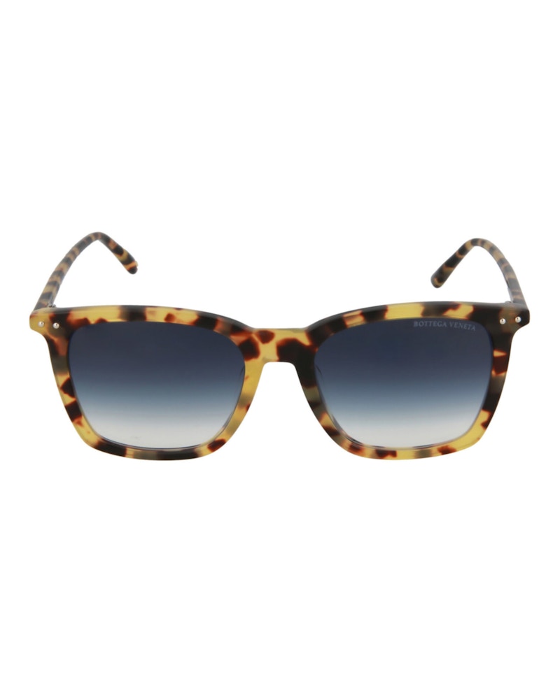 Bottega Veneta Square-Frame Acetate Sunglasses Havana Havana Blue (BV0251SA-30007260-005)