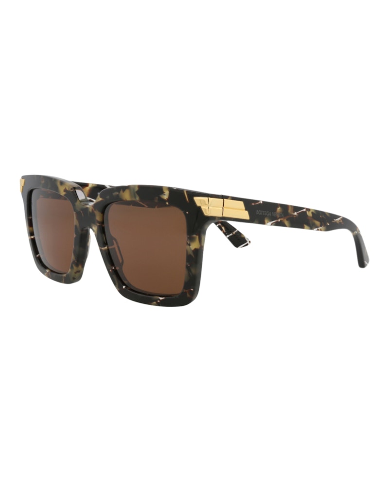 Bottega Veneta Square-Frame Acetate Sunglasses Havana Havana Brown (BV1005S-30008310-007)