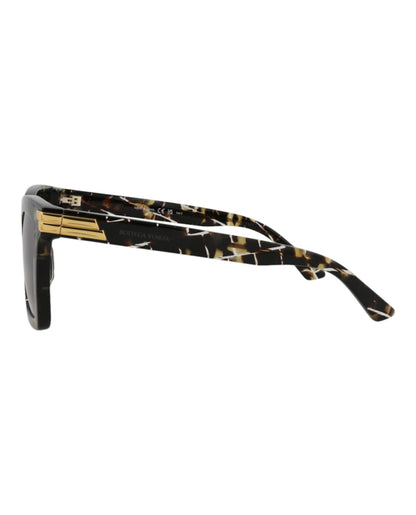 Bottega Veneta Square-Frame Acetate Sunglasses Havana Havana Brown (BV1005SA-30008864-002)