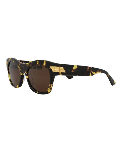 Bottega Veneta Square-Frame Acetate Sunglasses Havana Havana Brown (BV1103S-30011003-002)