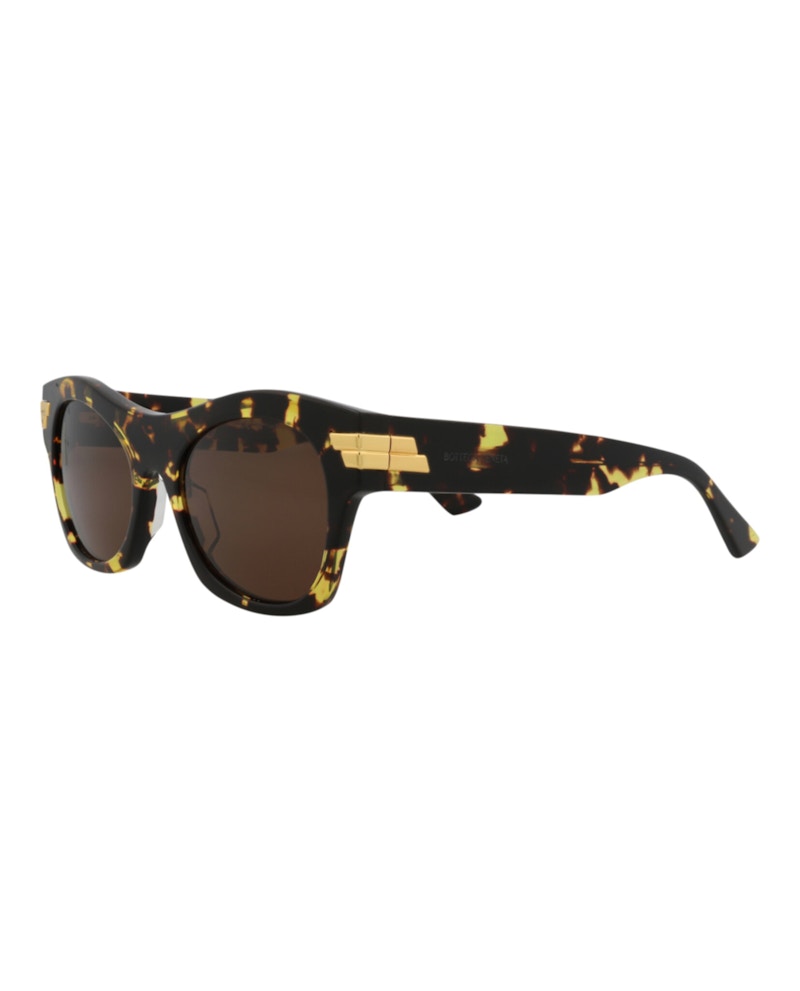 Bottega Veneta Square-Frame Acetate Sunglasses Havana Havana Brown (BV1103S-30011003-002)