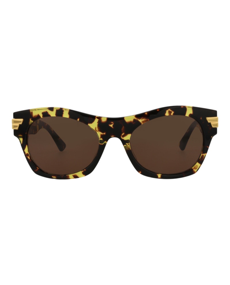 Bottega Veneta Square-Frame Acetate Sunglasses Havana Havana Brown (BV1103S-30011003-002)