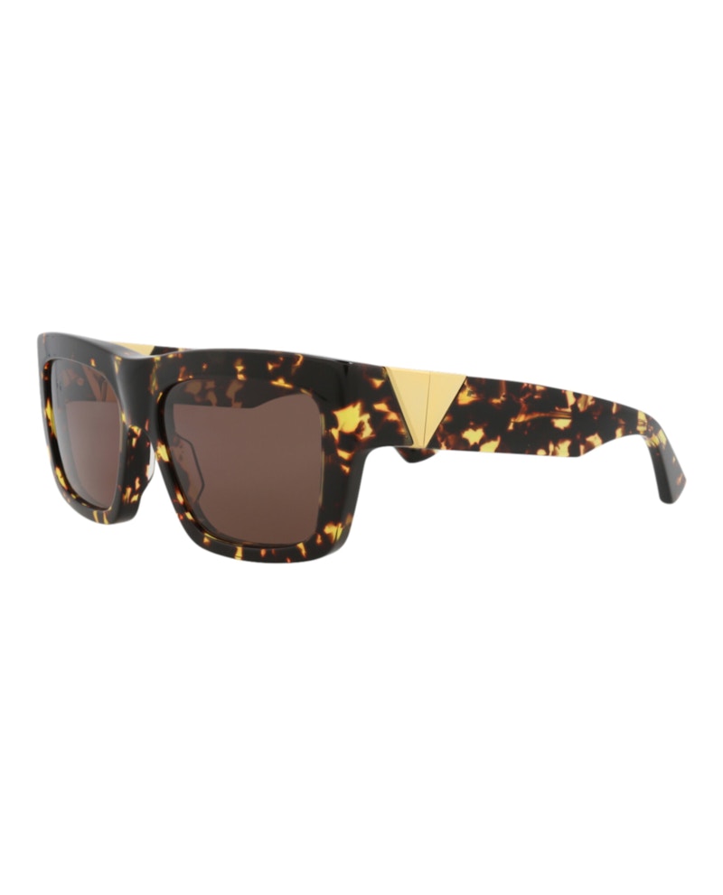 Bottega Veneta Square-Frame Acetate Sunglasses Havana Havana Brown (BV1178S-30013667-002)