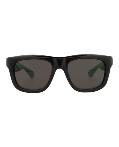 Bottega Veneta Square-Frame Injection Sunglasses Black Black Grey (BV1233S-30014283-001)