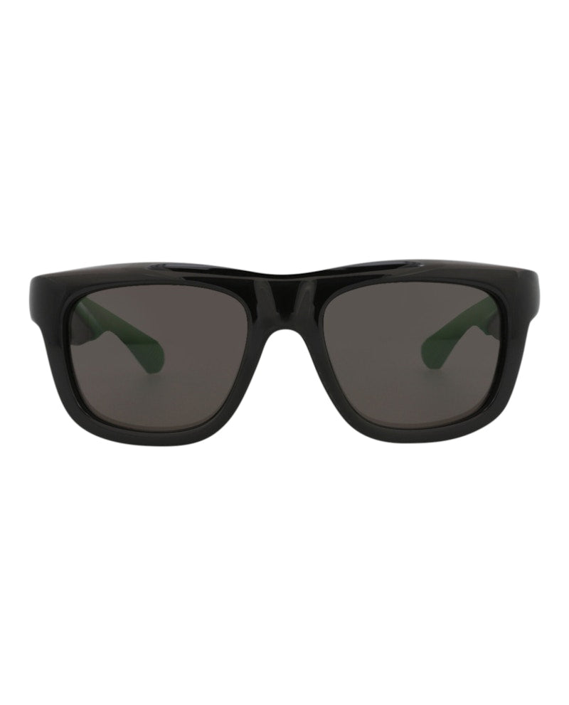 Bottega Veneta Square-Frame Injection Sunglasses Black Black Grey (BV1233S-30014283-001)