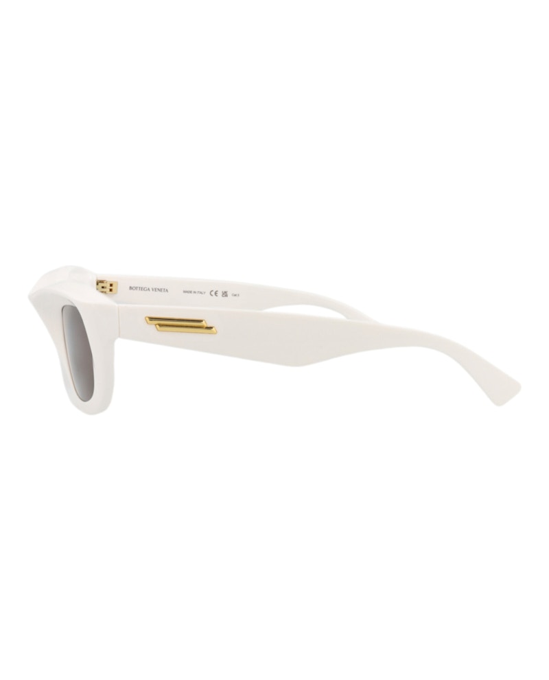 Bottega Veneta Square-Frame Injection Sunglasses Ivory Ivory Brown (BV1326S-30015719-004)