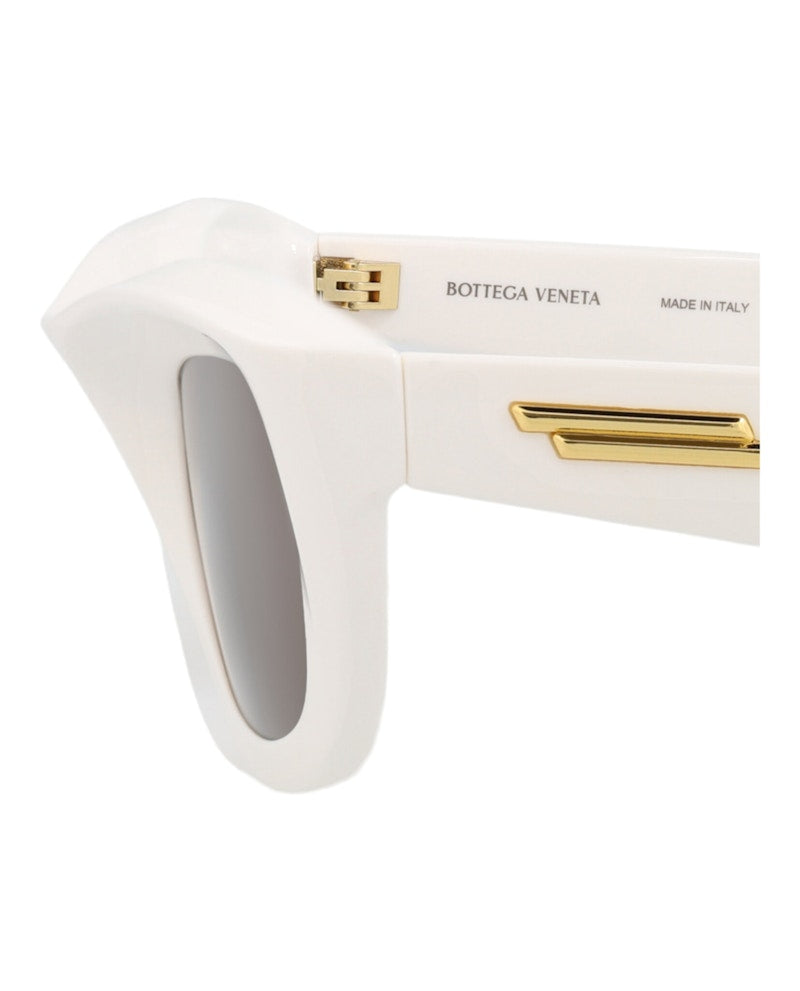 Bottega Veneta Square-Frame Injection Sunglasses Ivory Ivory Brown (BV1326S-30015719-004)