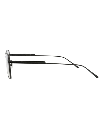 Bottega Veneta Square-Frame Metal Optical Frames Black Black Transparent (BV1015O-30008307-001)
